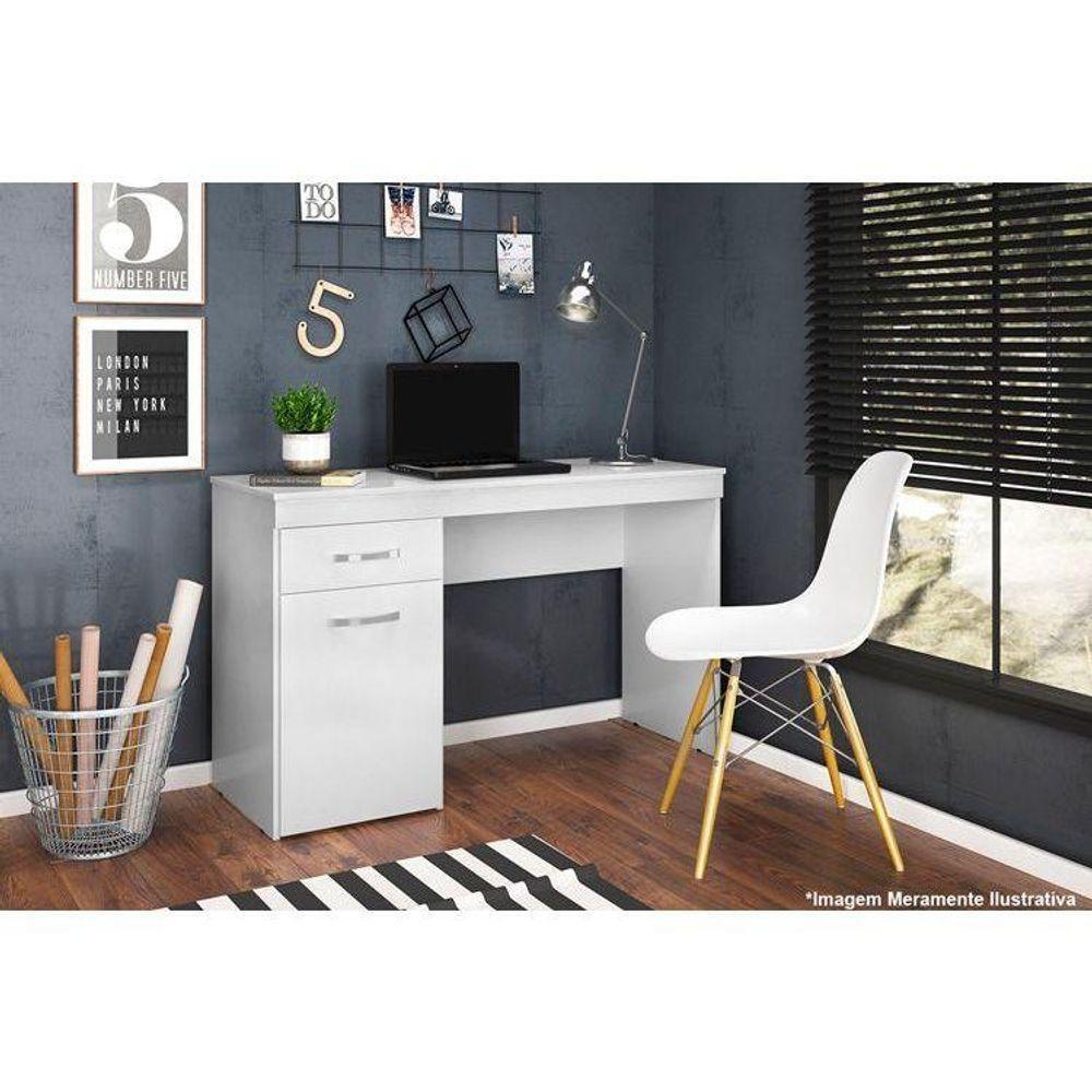 Mesa Escrivaninha Juvenil Vitória C- 1 Porta E 1 Gaveta Amêndola Touch - Demóbile - 5