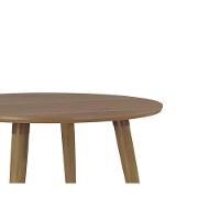 Mesa Multiuso Cozinha Dani C- Tampo Madeirado Redondo 109x109cm Carvalho-cinamomo - Cimol