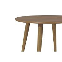 Mesa Multiuso Cozinha Dani C- Tampo Madeirado Redondo 109x109cm Carvalho-cinamomo - Cimol - 5