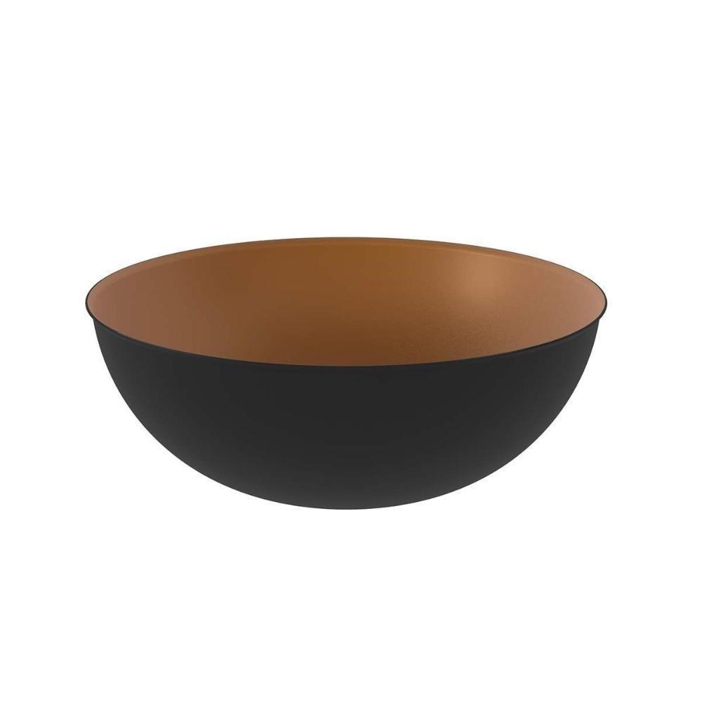 Cuba P- Pia De Banheiro De Sobrepor Bn3674 33cm Cobre-preto - Tecno Mobili - 1