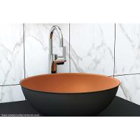 Cuba P- Pia De Banheiro De Sobrepor Bn3674 33cm Cobre-preto - Tecno Mobili - 3