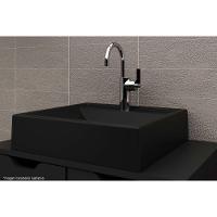 Cuba P- Pia De Banheiro De Sobrepor Bn3657 40x38cm Preto - Tecno Mobili - 4