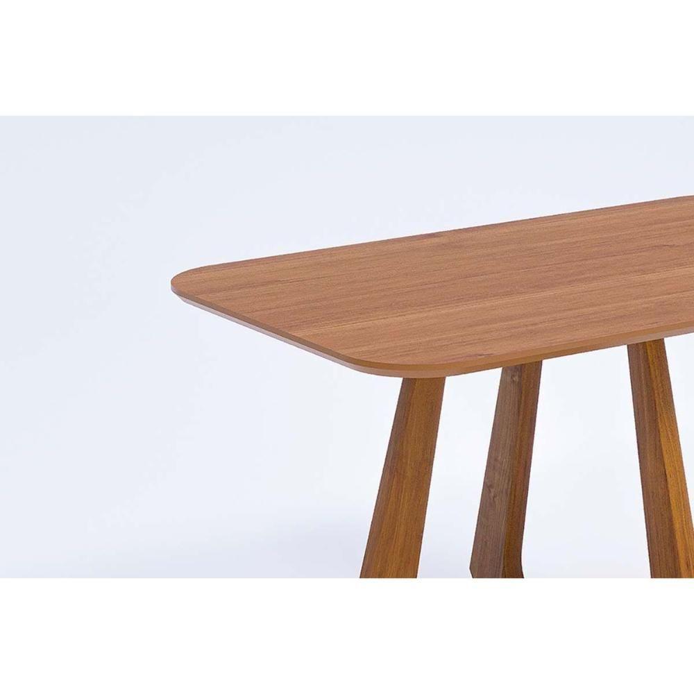 Mesa Multiuso Cozinha Bromélia Natuame C- Tampo Madeirado 130x80cm Carvalho-cinamomo - Cimol - 4