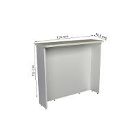 Bancada Ilha Cozinha Ph 3068 Ten 120cm Azul-cinza Argila - Herval - 2