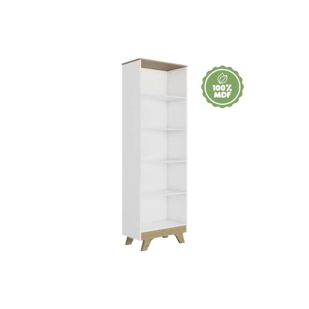 Estante Infantil 2867 C- 4 Prateleiras Branco-amendoa - Peroba - 1