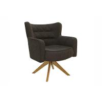 Poltrona Decorativa P- Sala Olga 1p001ca 1 Un Carvalho-boucle Chocolate - Kappesberg - 1