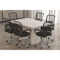 Mesa De Escritório Diretor Reunião Me4191 Amêndoa - Tecno Mobili - 3