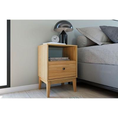 Mesa Cabeceira Mb 1041 C- 1 Gaveta Mel - Movelbento