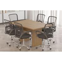 Mesa De Escritório Diretor Reunião Me4191 Preto - Tecno Mobili