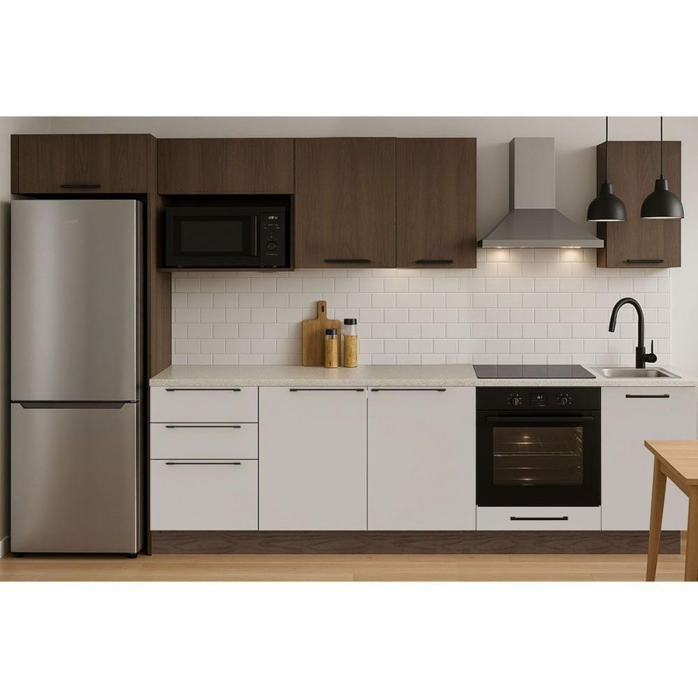 Balcão De Cozinha Amsterdam Ph 3146 C- 2 Portas E 3 Gavetas S- Tampo 120cm Avela-off White - Herval - 5