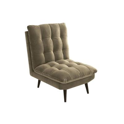 Poltrona Decorativa P- Sala Ibiza Pol014 1 Un Carvalho-suede Bege - Kappesberg