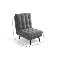 Poltrona Decorativa P- Sala Ibiza Pol014 1 Un Carvalho-suede Bege - Kappesberg - 2