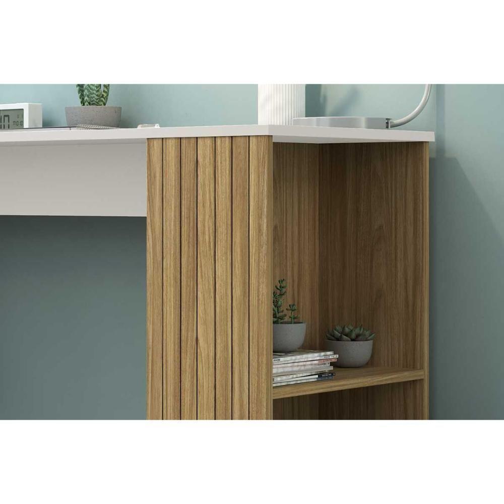 Mesa Escrivaninha Juvenil Mb 1060 Mel-off White - Movelbento - 3