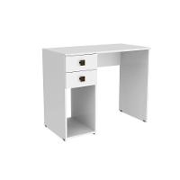 Mesa De Computador Solteiro Msm 412 C- 2 Gavetas Branco - Movelbento - 5