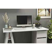 Mesa Computador Casal Mb 1035 C- 3 Gavetas Branco - Movelbento