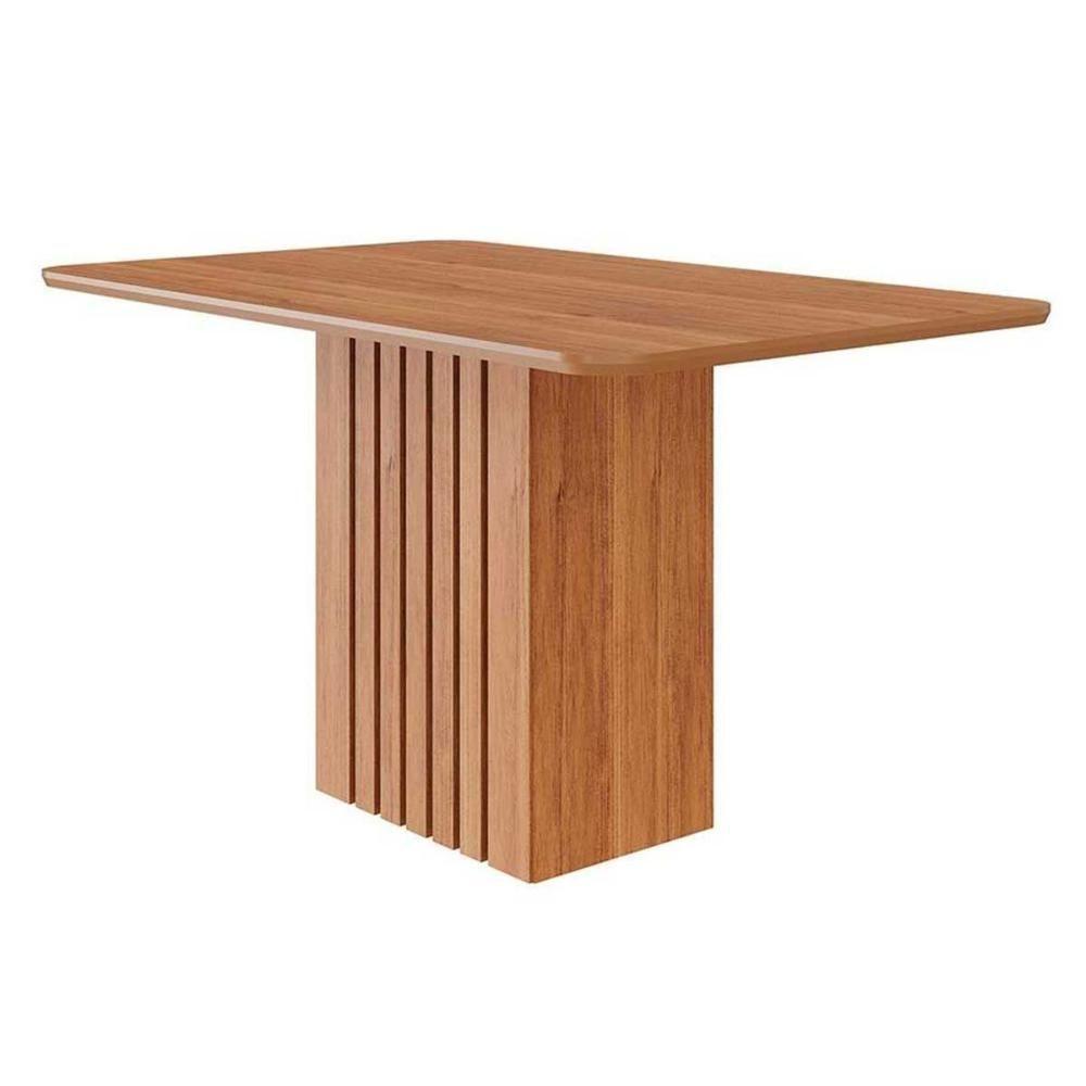 Mesa Multiuso Cozinha Ana C- Tampo Madeirado 130x80cm Cinamomo - Cimol - 1