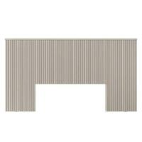 Painel Cama Box Madeirado Laranjeiras 240cm Off White - Linea Brasil - 1