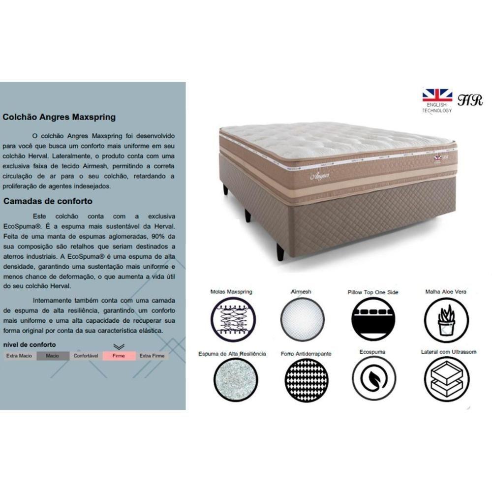 Colchão Solteirão Molas Maxspring Angres Pillow Top (96x203x28) - Herval - 2