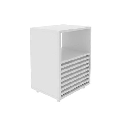 Mesa Cabeceira Casal Cm-8042 C- 1 Gaveta Branco - Tecno Mobili