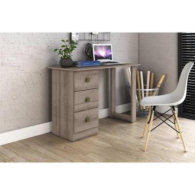 Mesa Computador Casal Msm 436 C- 3 Gavetas Rustico - Movelbento
