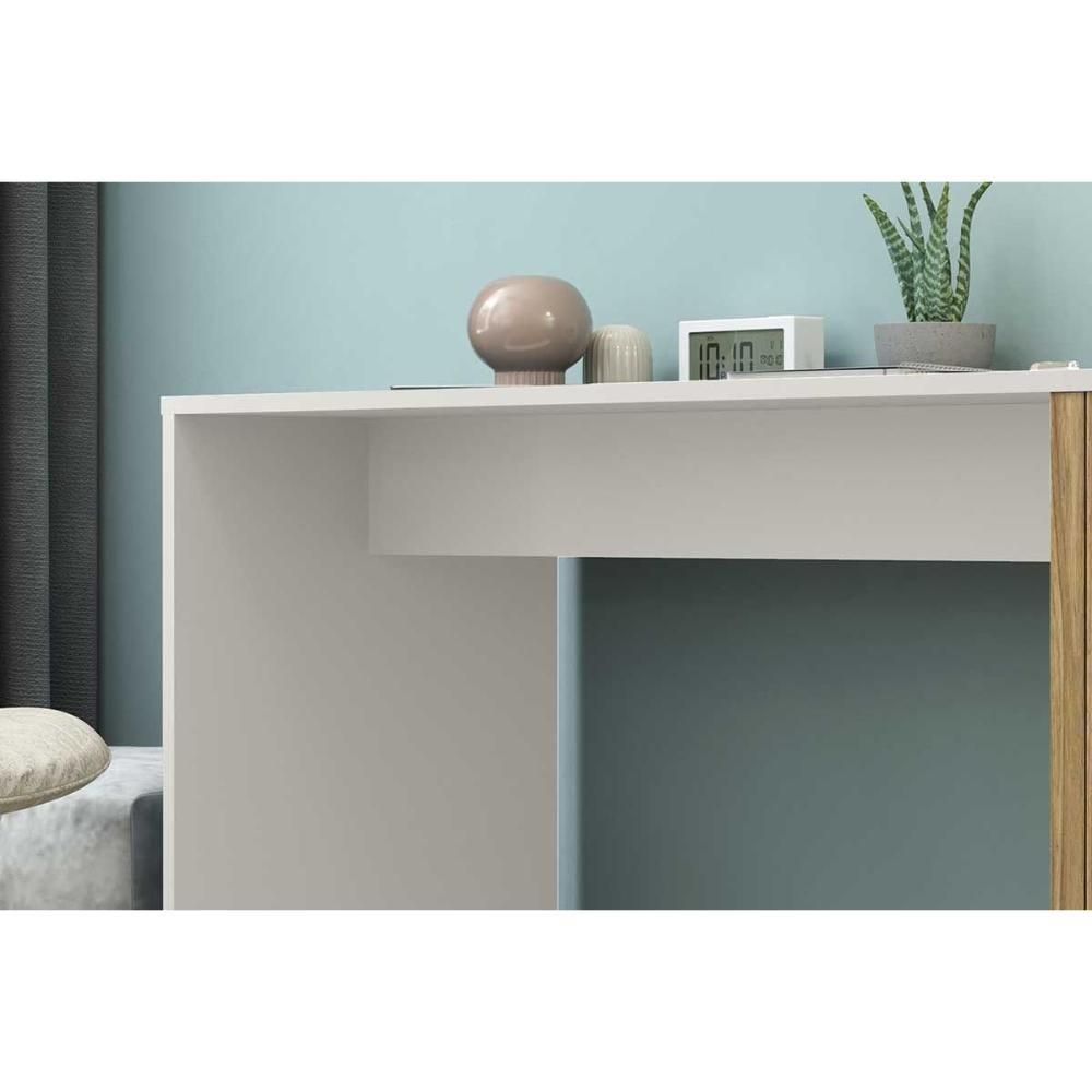 Mesa De Computador Solteiro Mb 1060 Mel-off White - Movelbento - 7