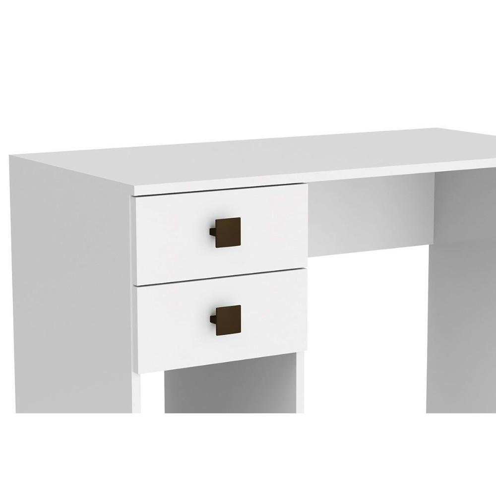 Mesa Computador Msm 412 C- 2 Gavetas Branco - Movelbento - 3