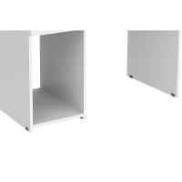 Mesa Computador Msm 412 C- 2 Gavetas Branco - Movelbento