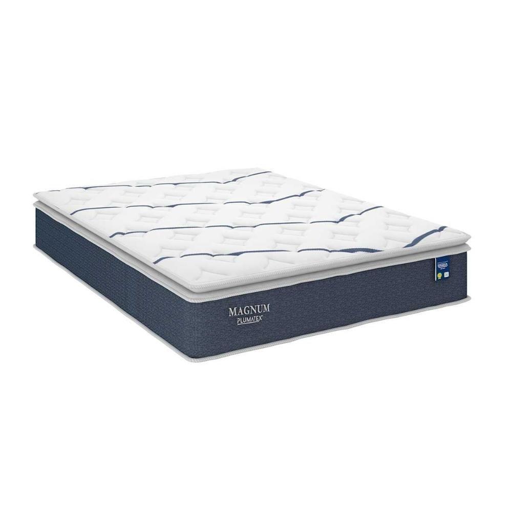 Colchão King Molas Ensacadas Magnum Pillow Top (193x203x28) - Plumatex - 1