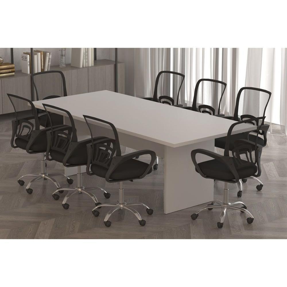 Mesa De Diretor Reunião Diretor Reunião Me4190 Preto - Tecno Mobili - 3