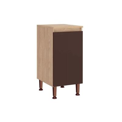 Balcão De Cozinha Modulado C- Tampo Rebeca C- 1 Porta 40cm Mel-avelã - Movelbento