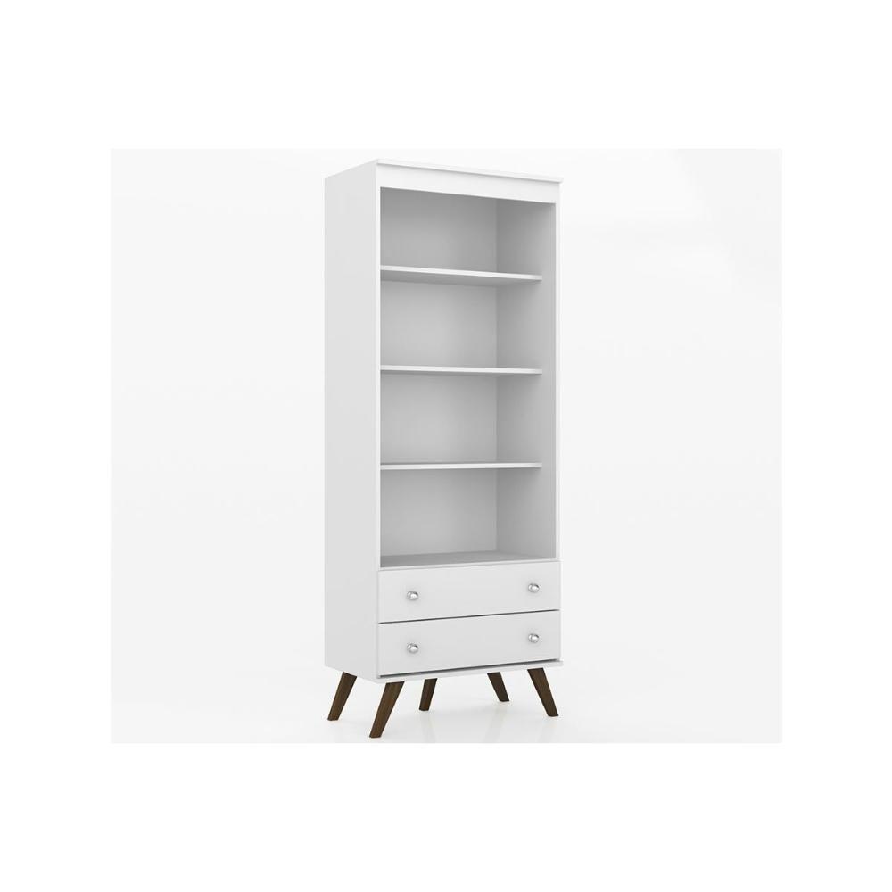 Estante De Escritório Esm 216 C- 2 Gavetas Branco - Movelbento - 5