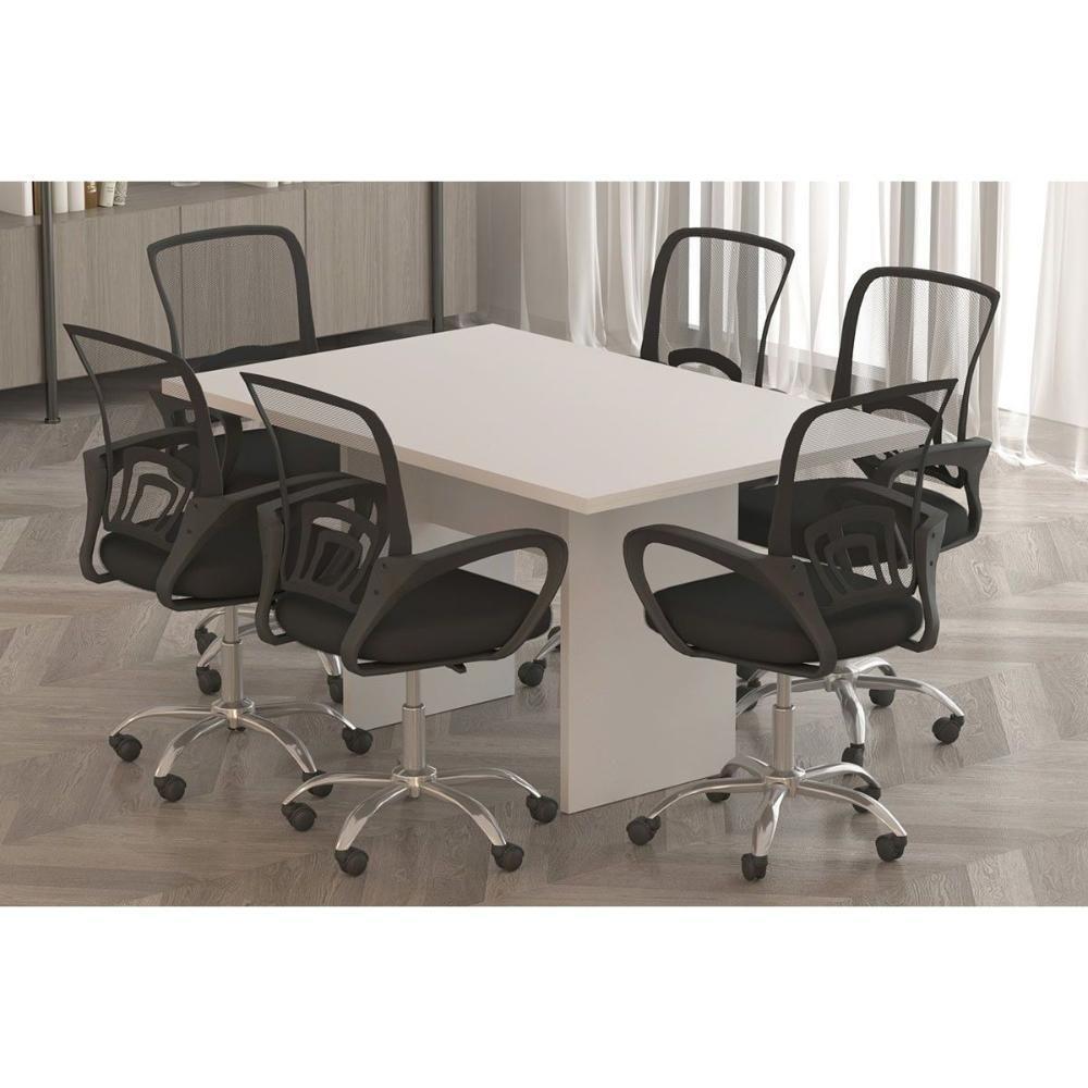 Mesa Diretor Escritório Diretor Reunião Me4191 Preto - Tecno Mobili - 3