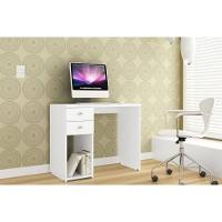 Mesa Computador Casal Msm 412 C- 2 Gavetas Branco - Movelbento - 6