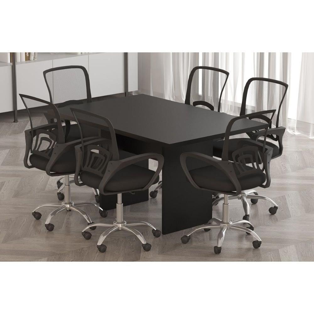 Mesa De Diretor Reunião Diretor Reunião Me4191 Amêndoa - Tecno Mobili - 5