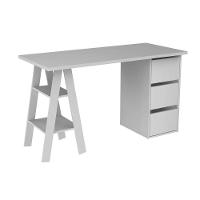 Mesa Computador Mb 1035 C- 3 Gavetas Branco - Movelbento - 7