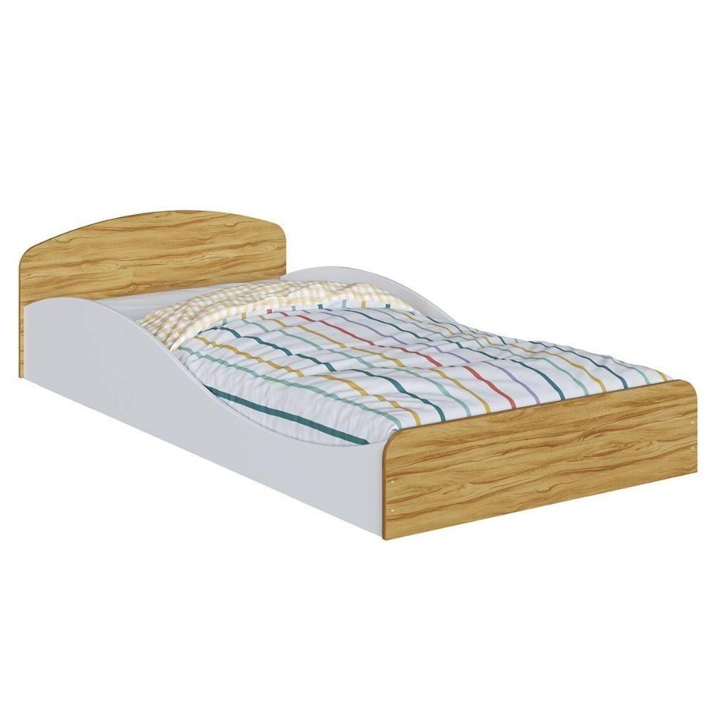 Mini Cama Infantil Sol Branco-amendoa - Peroba - 6