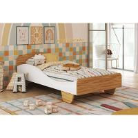 Mini Cama Infantil Sol Branco-amendoa - Peroba - 1