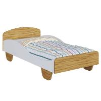 Mini Cama Infantil Sol Branco-amendoa - Peroba - 7