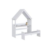 Escrivaninha P- Escritório Casinha C- Banco Branco - Peroba - 2