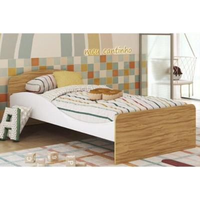 Mini Cama Infantil Lua Branco-amendoa - Peroba