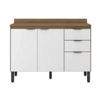 Balcão De Cozinha C- Tampo Firenze C- 3 Portas E 2 Gavetas 120cm Amendola-branco - Demóbile - 5