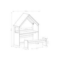 Quarto Infantil Completo 2 Peças (cama+cabeceira) Branco-amendoa - Peroba - 3