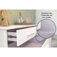 Quarto Infantil Completo Retrô 3 Peças (1guardaroupa+1berço+1cômoda) Qi114 Branco-amendoa - Peroba - 9