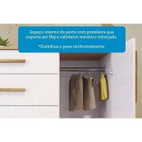 Quarto Infantil Completo Retrô 3 Peças (1guardaroupa+1berço+1cômoda) Qi114 Branco-amendoa - Peroba - 10