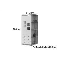 Quarto Infantil Completo Uli 3 Peças (1guardaroupa+1berço+1cômoda) Qi108 Branco-amendoa - Peroba - 2