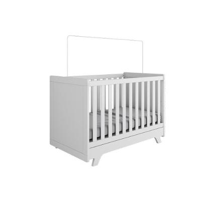 Berço Infantil Retrô 2 Em 1 Branco - Peroba