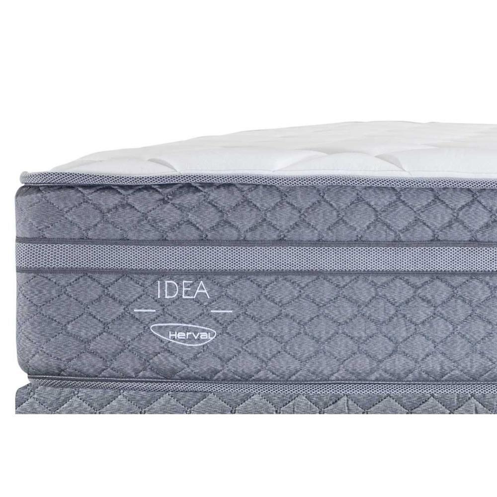 Conjunto Box King: Colchão Molas Herval Maxspring C1780 + Base Crc Suede Gray (193x203) - 7