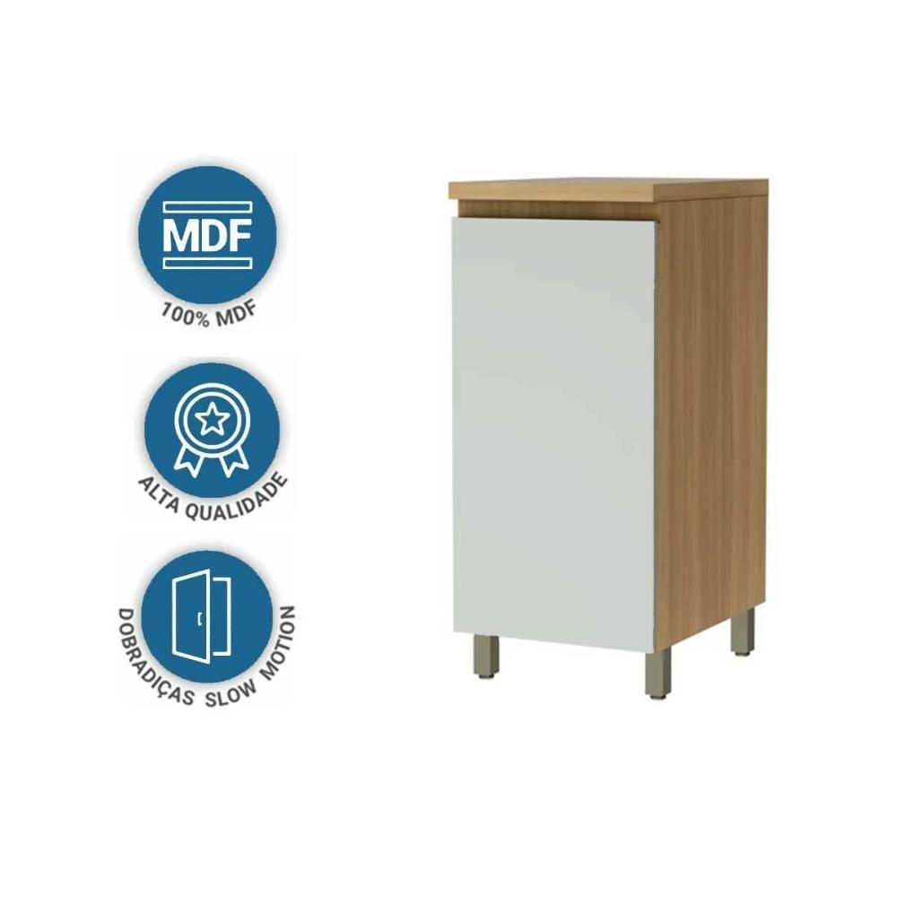 Balcão De Cozinha Allure C- 1 Porta 40cm Jequitiba-gris Fosco - Linea Brasil - 3