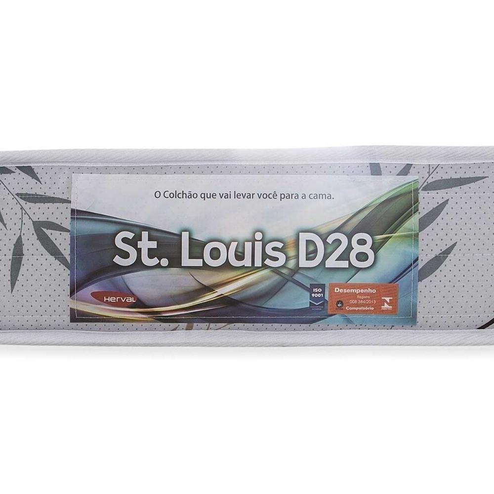 Conjunto Box Casal: Colchão Espuma Herval D28 St. Louis + Base Crc Corano White (138x188) - 4