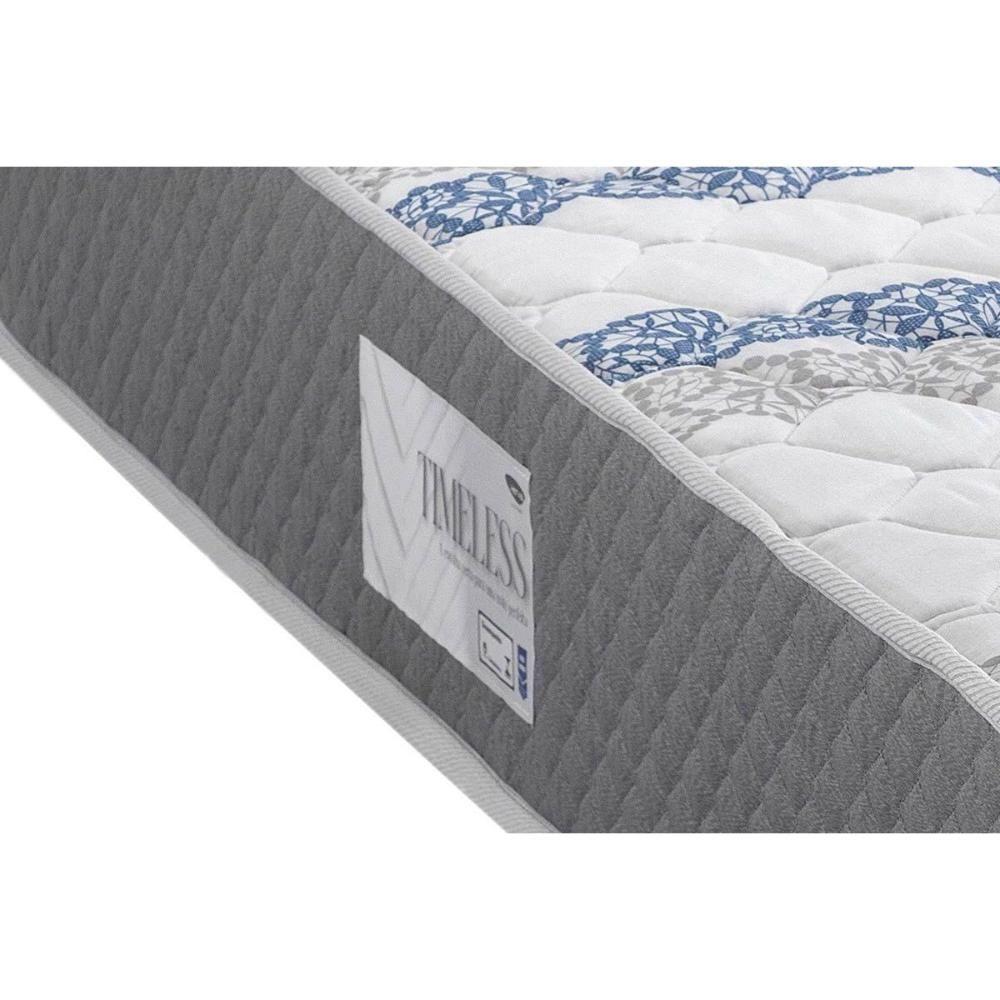 Cama Box Baú Casal: Colchão Ortopédico Herval D60 - Ag65 Timeless + Base Crc Suede Gray (138x188) - 3
